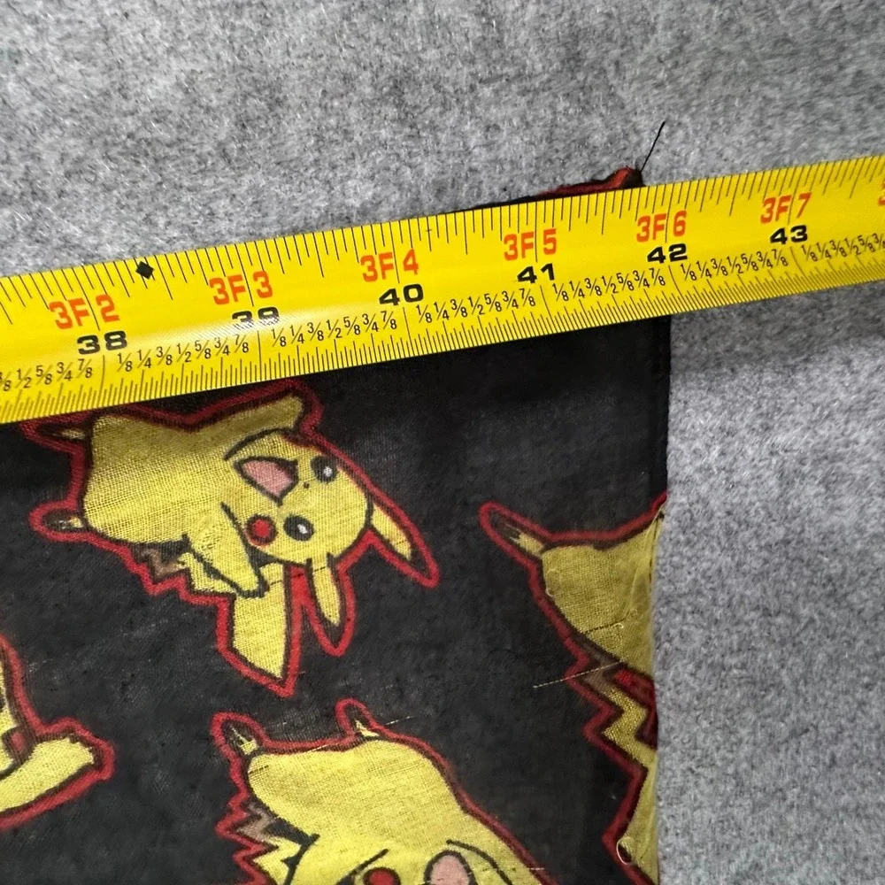 Pokemon Pikachu Scarf One Size Black Unisex Polyester Gauze Wrap 72x42